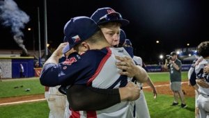 Čeští baseballisté během domácího evropského šampionátu.