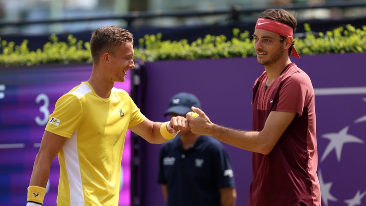 Jiří Lehečka a Taylor Fritz.