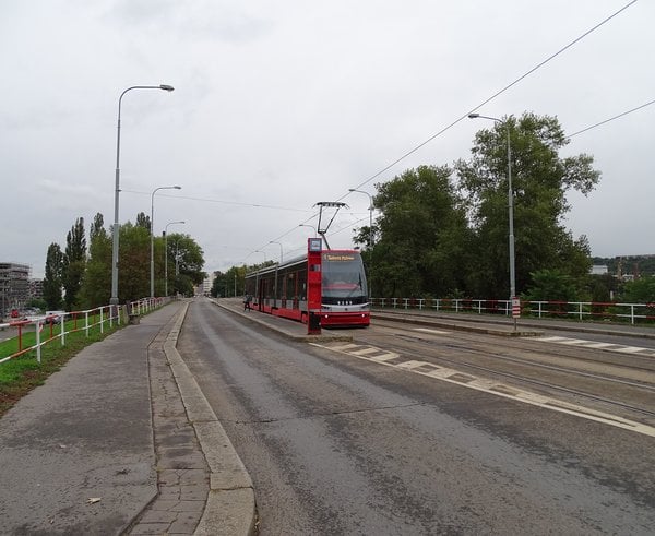 Tramvaj na Libeňském mostě