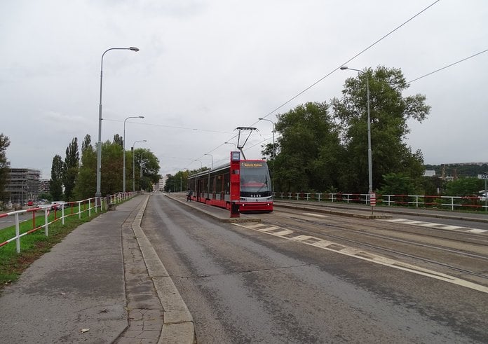 Tramvaj na Libeňském mostě