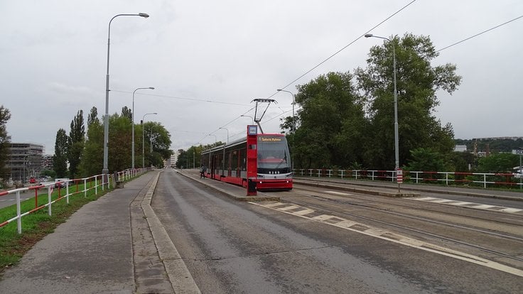 Tramvaj na Libeňském mostě