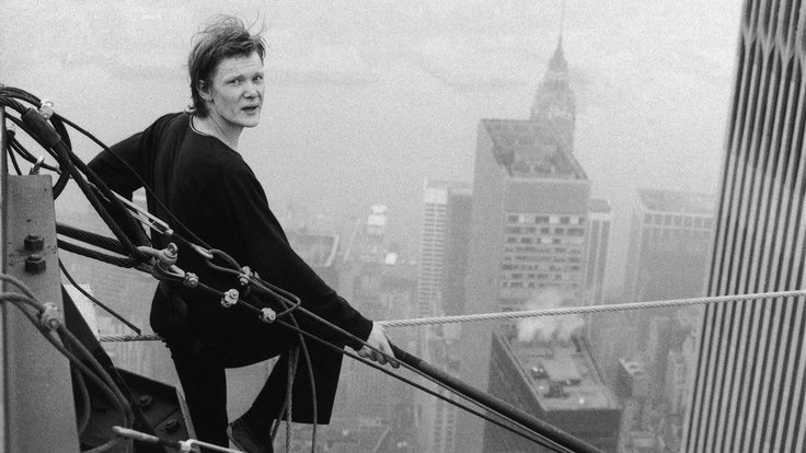 Philippe Petit v dokumentu Muž na laně (2008)