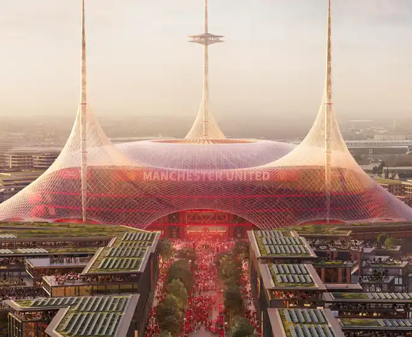 Vizualizace nového stadionu Manchesteru United.