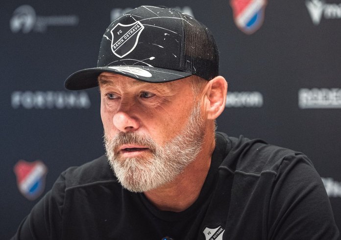 Trenér Baníku Pavel Hapal před utkáním s Celje.