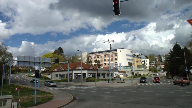 Pelhřimov,_křižovatka