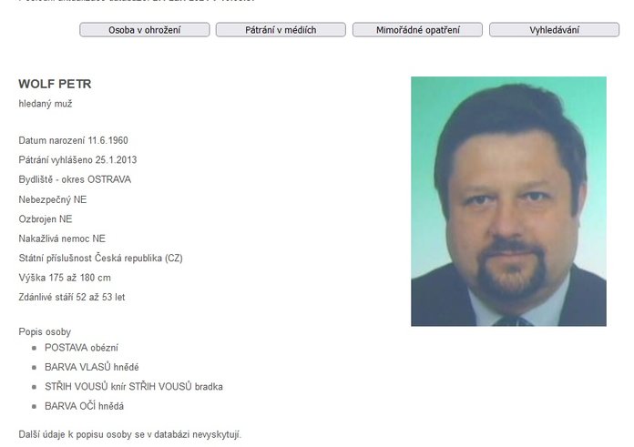 Petr_Wolf,_wanted_person