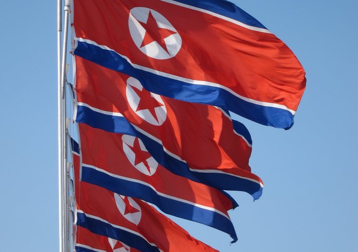 Photograph_of_flags_of_North_Korea