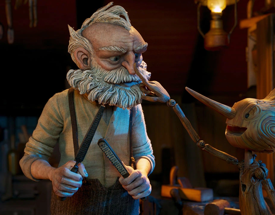 Záběr z filmu Guillermo del Toro's Pinocchio.