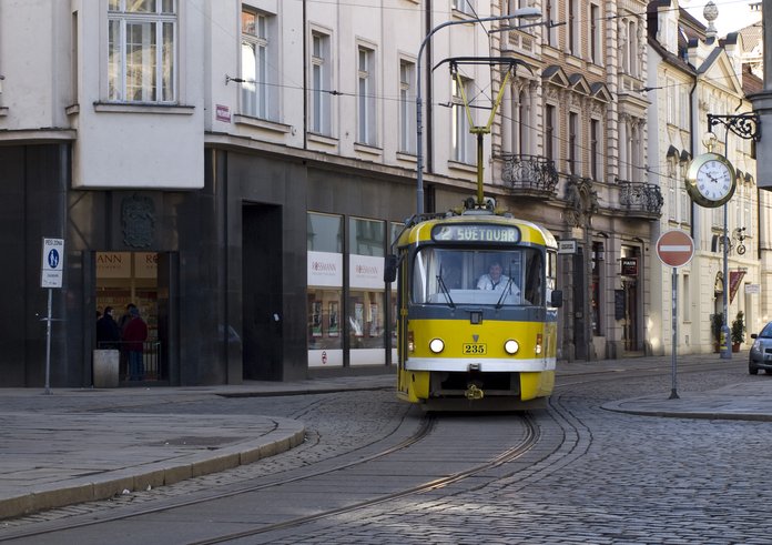 tramvaj Plzeň náměstí Republiky