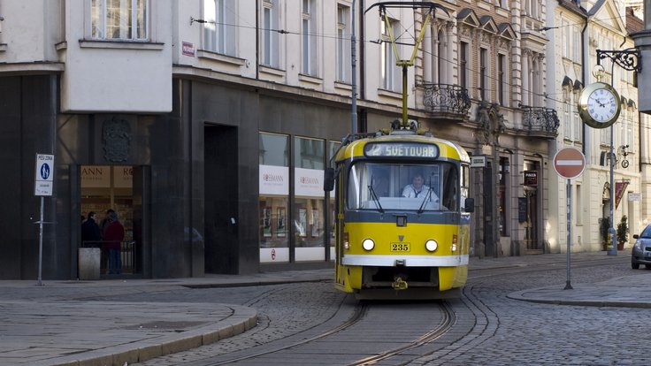 tramvaj Plzeň náměstí Republiky