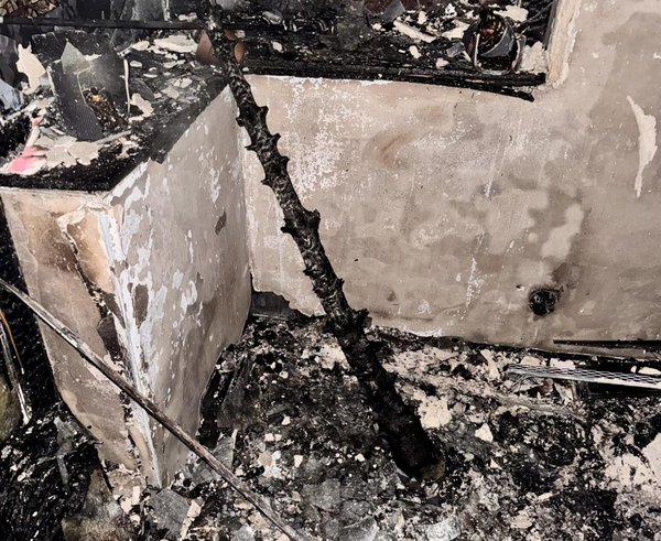 Požár vánočního stromu