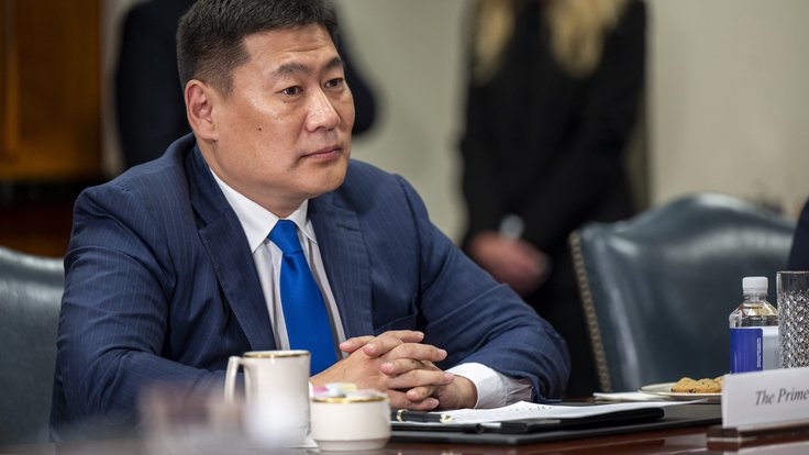 Prime_Minister_of_Mongolia,_Luvsannamsrain_Oyun-Erdene_at_a_bilateral_exchange_at_The_Pentagon_on_August_3,_2023_-_230803-D-PM193-1317