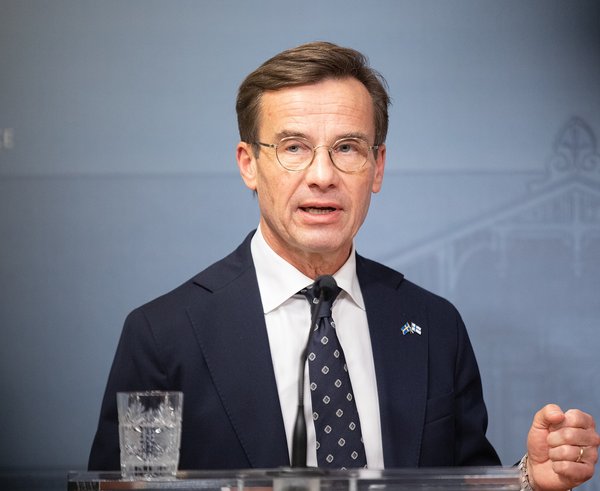 Švédský premiér Ulf Kristersson