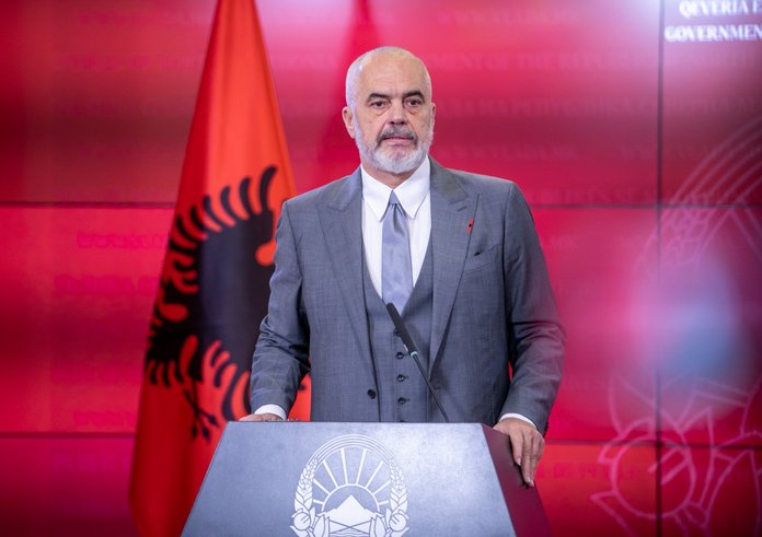 Albánský premiér Edi Rama.