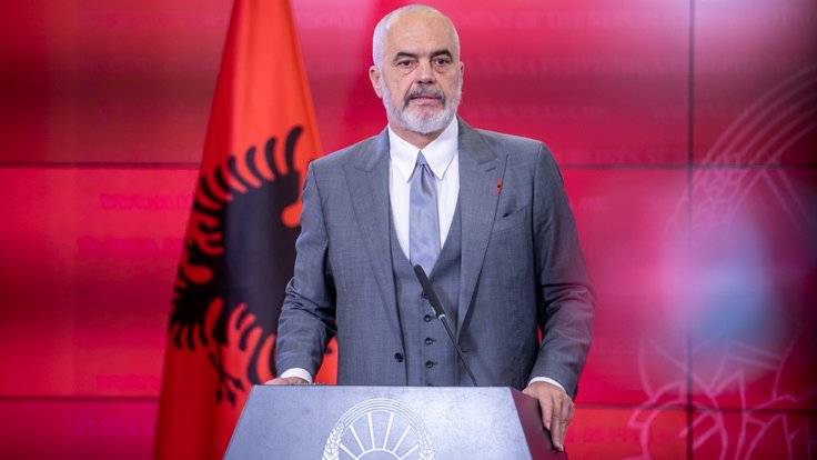 Albánský premiér Edi Rama.