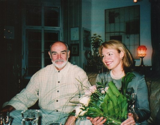 Dagmar Havlová s hercem Seanem Connerym.