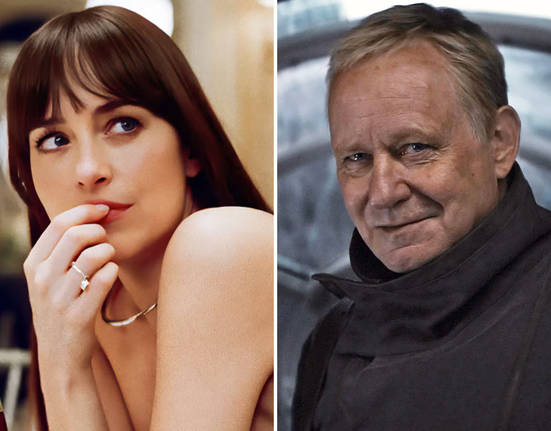 Dakota Johnson a Stellan Skarsgård
