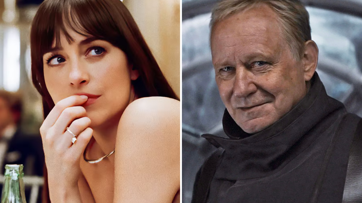 Dakota Johnson a Stellan Skarsgård