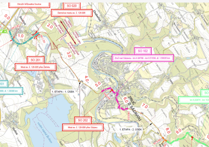 rekonstrukce krajské silnice II/126 mezi dálnicí D1 a Kutnou Horou