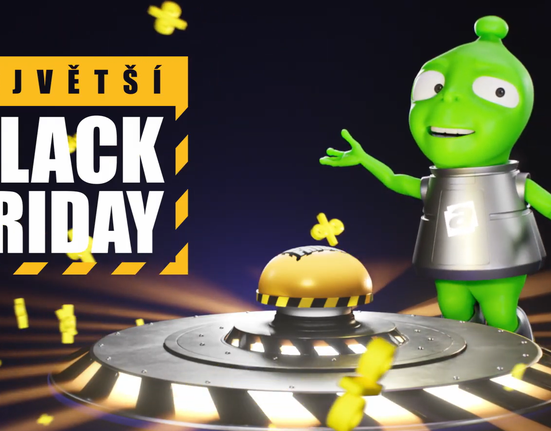 Screen reklamy Alzy ke slevové akci Black Friday