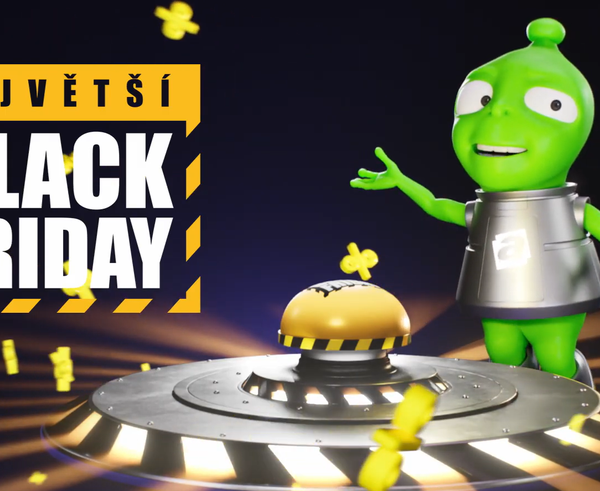 Screen reklamy Alzy ke slevové akci Black Friday