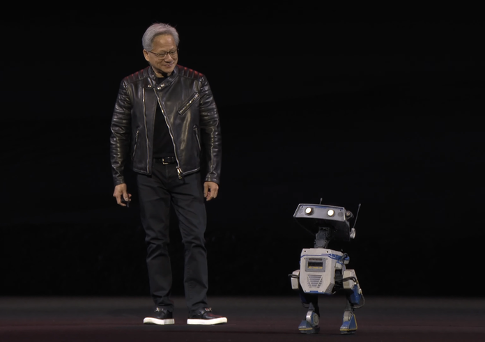 Nvidia představila svého prvního humanoidního robota jménem Blue