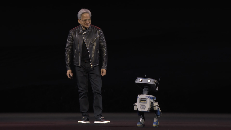 Nvidia představila svého prvního humanoidního robota jménem Blue