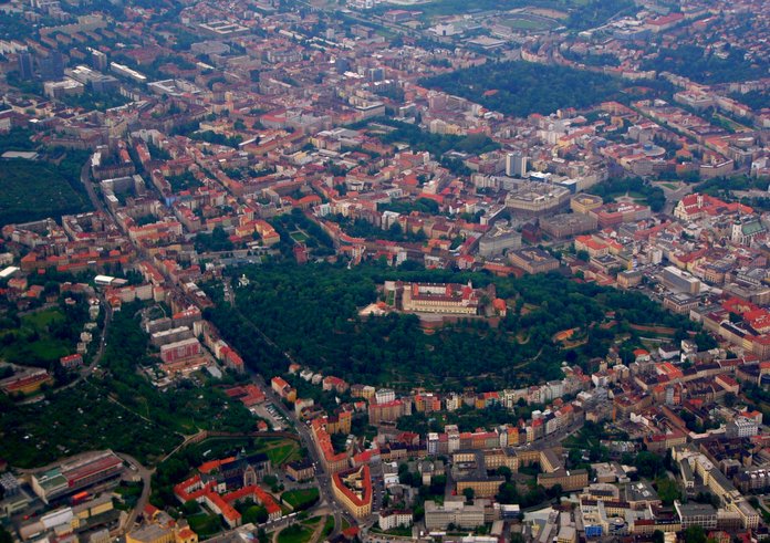 Pohled na Brno z výšky