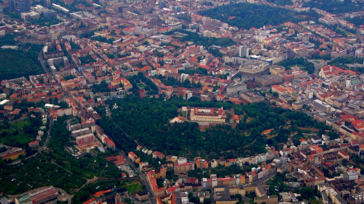 Pohled na Brno z výšky