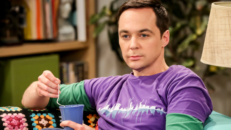 Jim Parsons v roli Sheldona v Teorii velkého třesku.