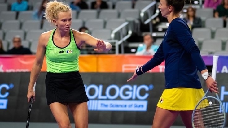 Kateřina Siniaková a Barbora Krejčíková.