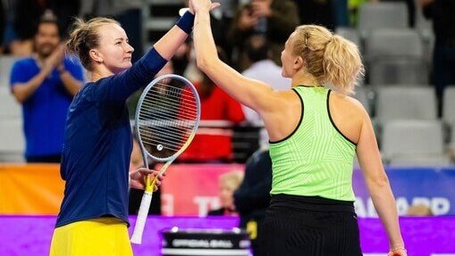 Barbora Krejčíková a Kateřina Siniaková.