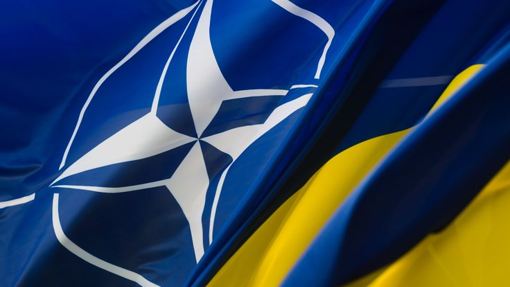 Vlajka NATO a Ukrajiny