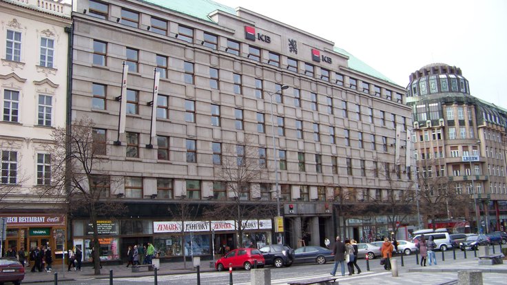 Budova Komerční banky na Václavském náměstí.