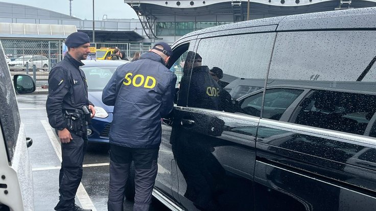Policie na Letišti Václava Havla Praha