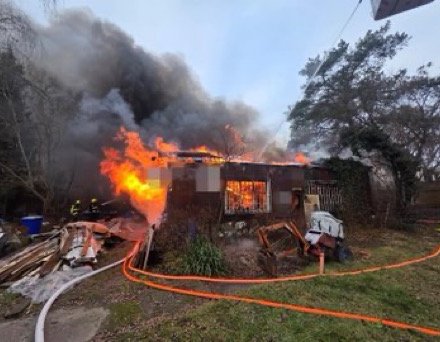 Požár vánočního stromu