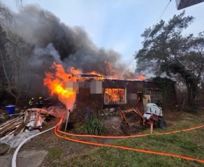 Požár vánočního stromu