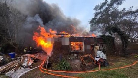 Požár vánočního stromu