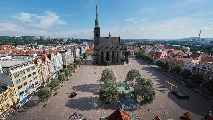 Vizualizace náměstí plzeň