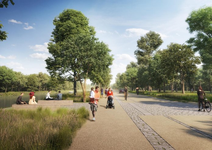 Vizualizace z projektu Nábřeží Stromovky