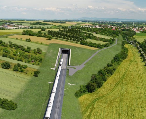 Vizualizace železnice mezi Brnem a Přerovem