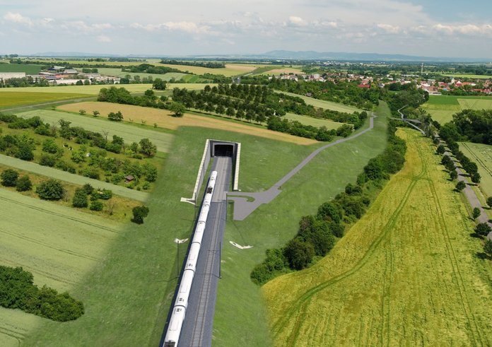 Vizualizace železnice mezi Brnem a Přerovem