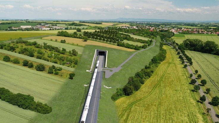 Vizualizace železnice mezi Brnem a Přerovem