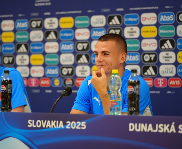 Tisková konference před zápasem Česko - Anglie.