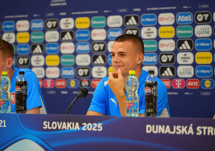 Tisková konference před zápasem Česko - Anglie.