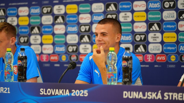 Tisková konference před zápasem Česko - Anglie.
