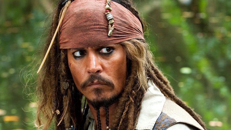 Johnny Depp jako pirát Jack Sparrow