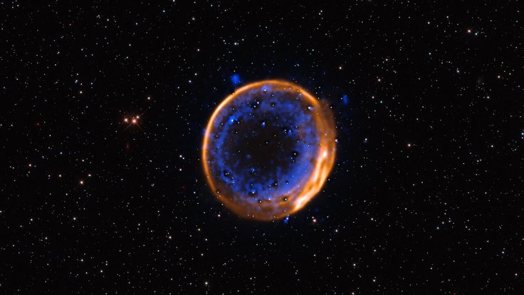 Astronomové díky dalekohledu VLT získali první vizuální důkaz, že supernova SNR 0509-67.5 vznikla dvojitou detonací.