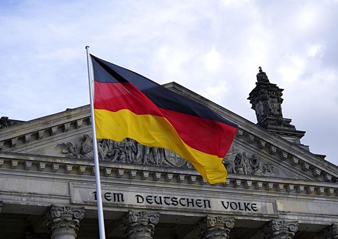 german-flag-outside-reichstag-building