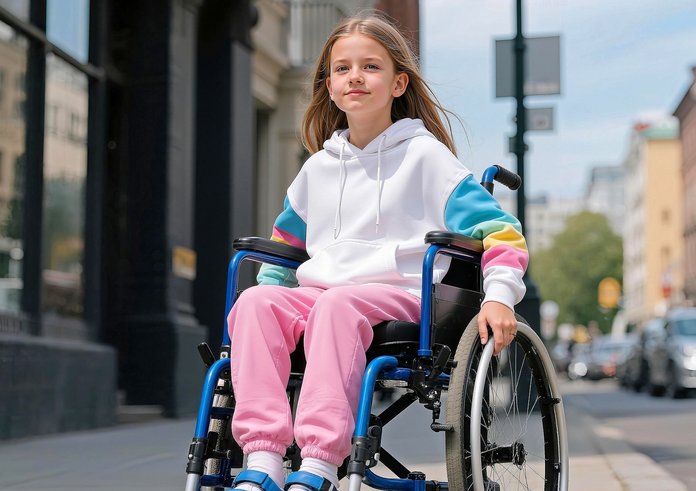 děti na vozíčku